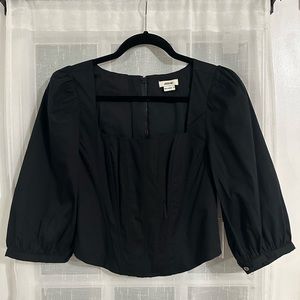 Jason Wu Corset Top w/ Puff Sleeve